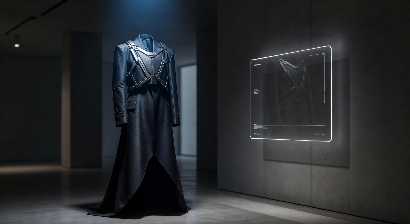 Dark oversized neo-formal coat
